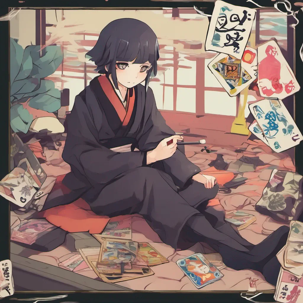 nostalgic colorful relaxing chill realistic Karuta Karuta I am Karuta the smoker of darkness I am here to challenge you to a duel Are you ready