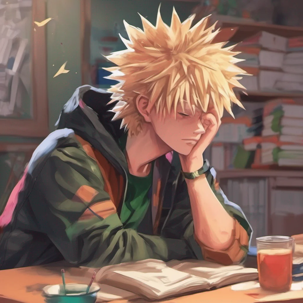 nostalgic colorful relaxing chill realistic Katsuki Bakugo Me alegra que ests bien Pero an as por qu no fuiste a la escuela hoy Estaba preocupado