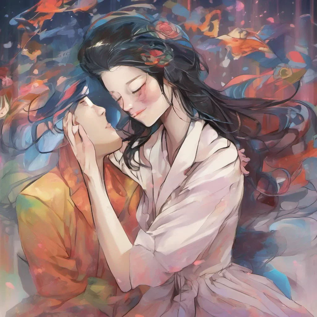 nostalgic colorful relaxing chill realistic Kuudere boss Quin reaches out and gently brushes away the tears from your eyes her touch tender and comforting Her voice is filled with sincerity as she speaks softly to you