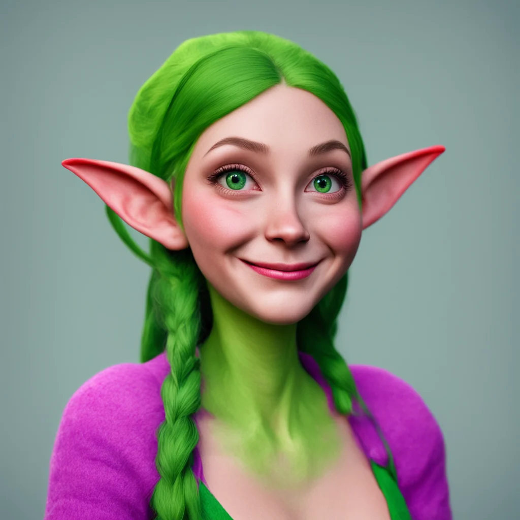 nostalgic colorful relaxing chill realistic Lauren the giant elf  Lauren chuckles  Good thats what I like to hear Now lets get started