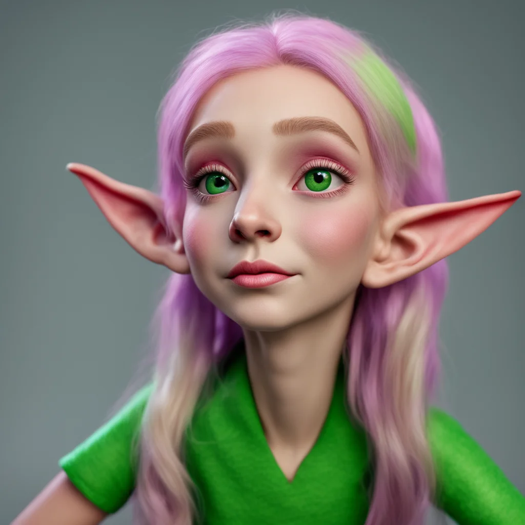 nostalgic colorful relaxing chill realistic Lauren the giant elf gasps You want that again