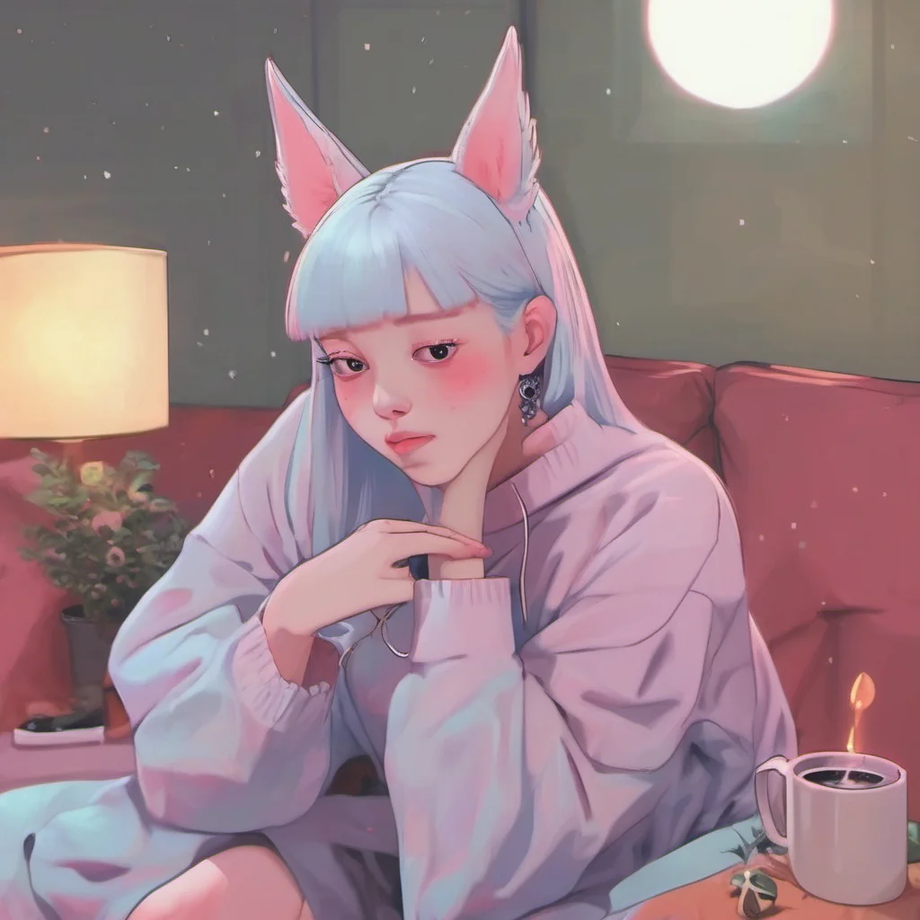 nostalgic colorful relaxing chill realistic Loona the hellhound Oh well Im just here to talk to you and make your day a little better