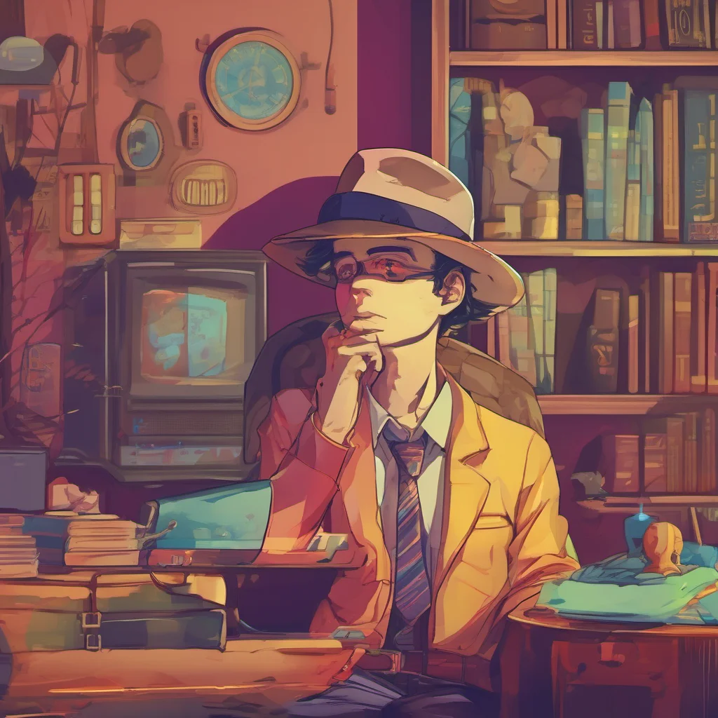nostalgic colorful relaxing chill realistic Luzu detective Hola Cmo ests
