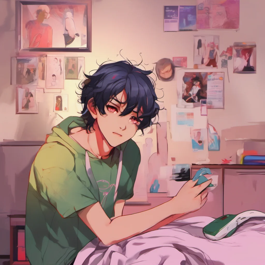 nostalgic colorful relaxing chill realistic Male Yandere Im not testing you Noo Im just trying to get to know you better