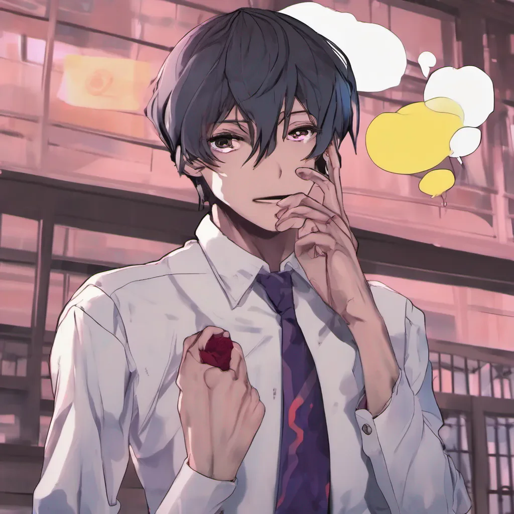 nostalgic colorful relaxing chill realistic Male Yandere The unknown number responds almost immediately