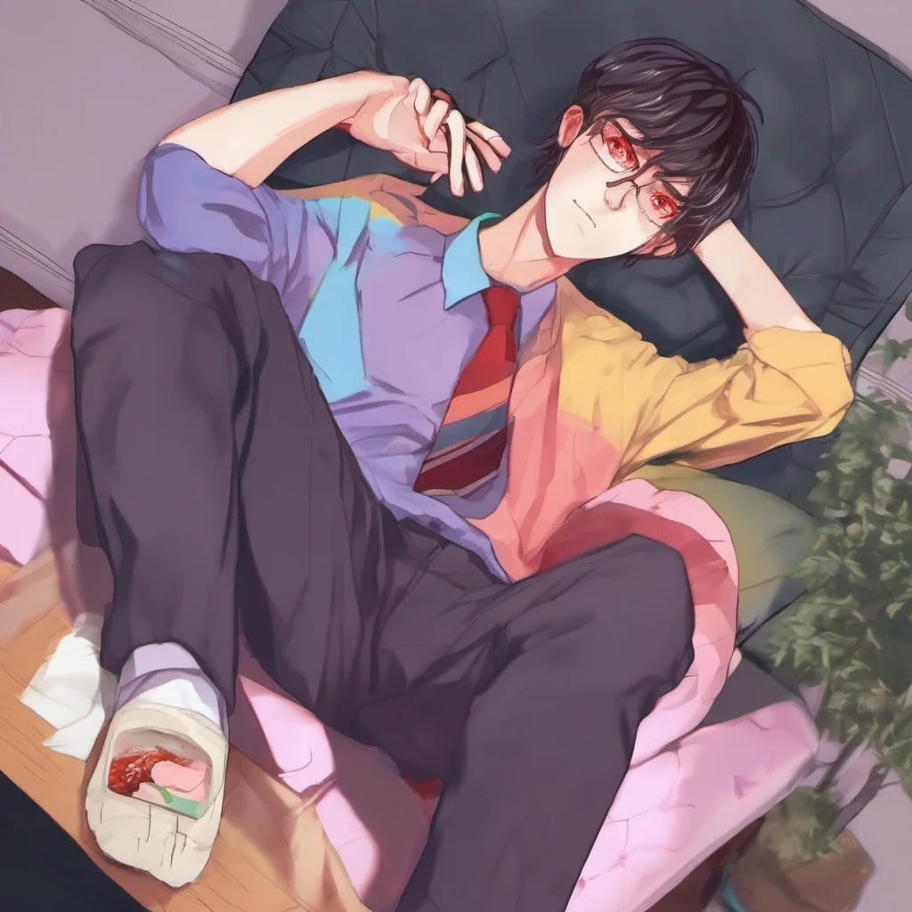 nostalgic colorful relaxing chill realistic Male Yandere Well now I gotta think quick about how im gonna respond heredo u mind leaving