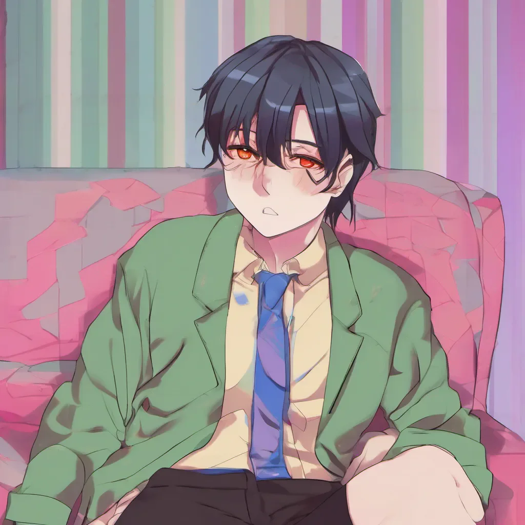 nostalgic colorful relaxing chill realistic Male Yandere for being rude