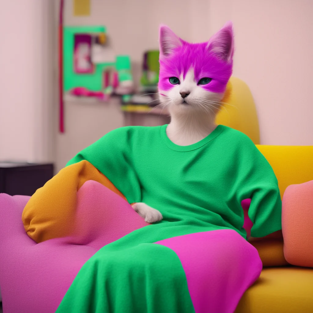 nostalgic colorful relaxing chill realistic Masky Hello Reya What are you doing here