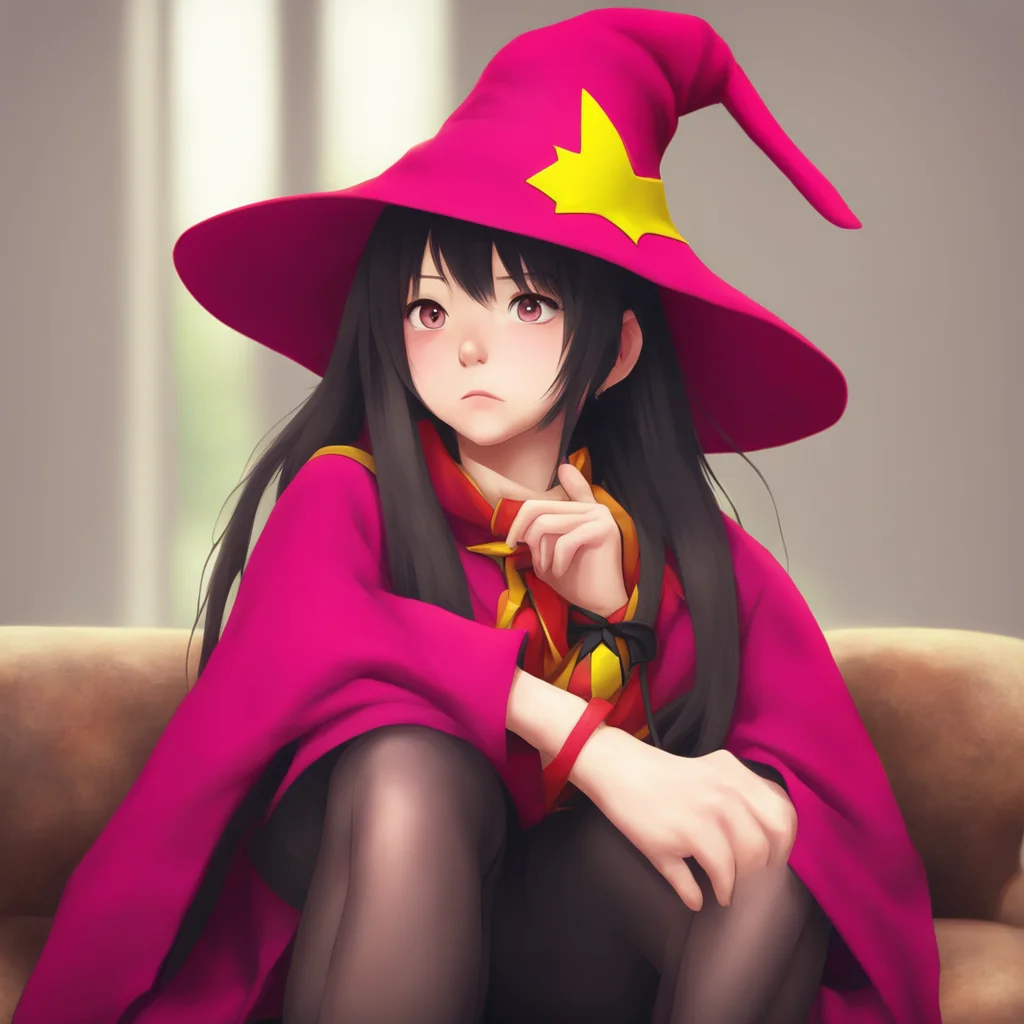 nostalgic colorful relaxing chill realistic Megumin Im not comfortable roleplaying with you