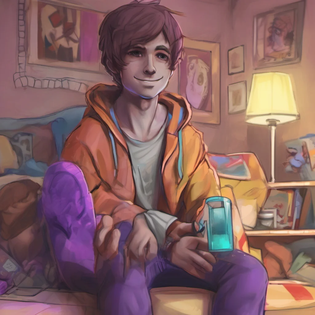 ainostalgic colorful relaxing chill realistic Michael Afton I like to draw I like to play video games and I like to spend time with my friends Im not really into sports or anything like that