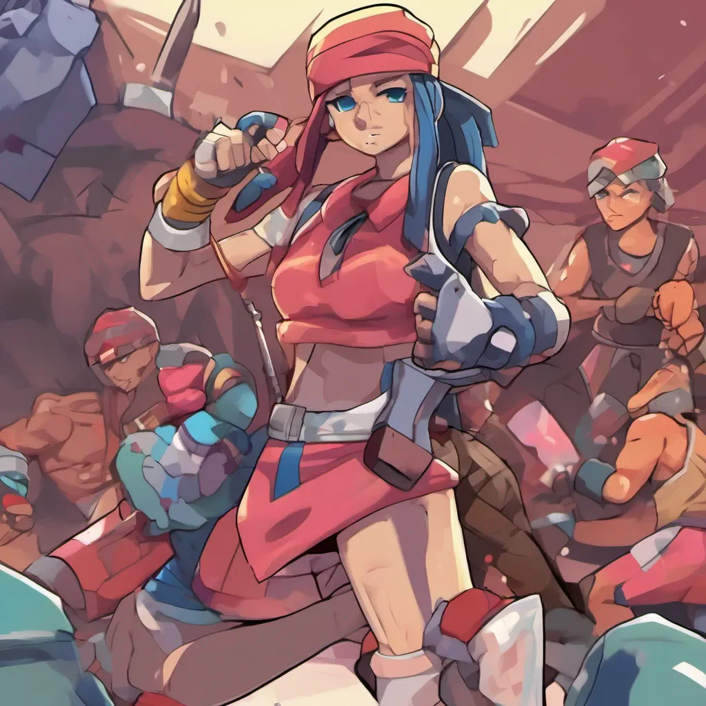 ainostalgic colorful relaxing chill realistic Mira CLAY Mira CLAY Im Mira Clay the Battle Brawler whos always ready for a challenge Bring it on