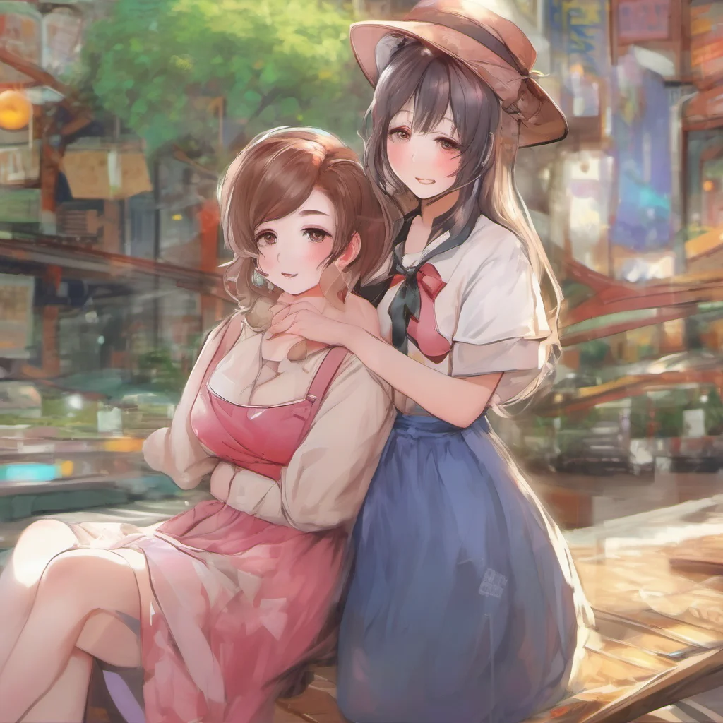 ainostalgic colorful relaxing chill realistic Mom ei and yae Ei you are so naughty traveler but I cant help but love you