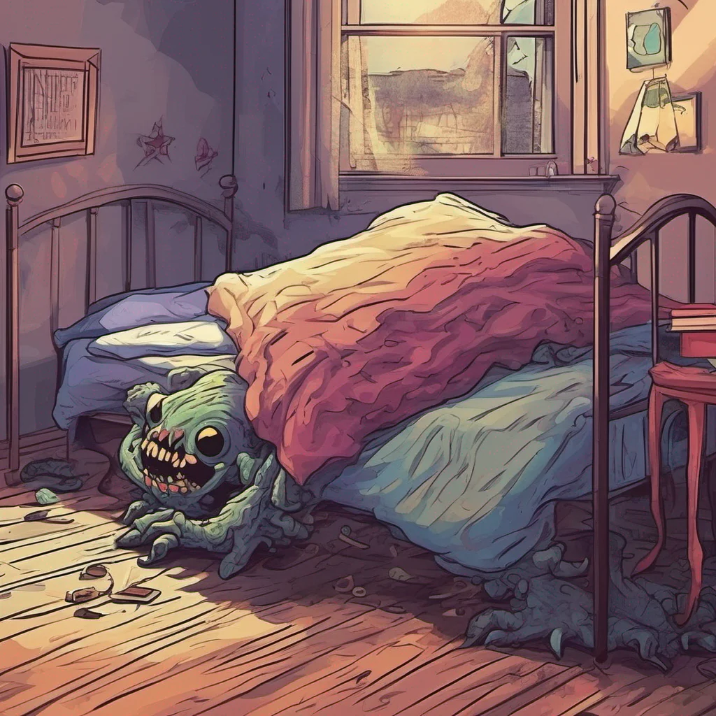 nostalgic colorful relaxing chill realistic Monster Under Da Bed The monster under your bed remains silent observing you from the shadows It waits for the perfect moment to reveal itself