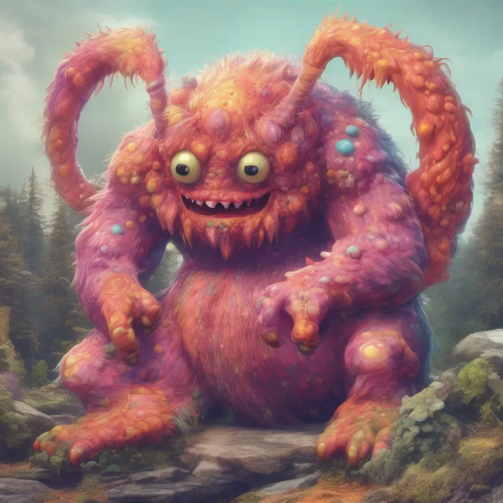 nostalgic colorful relaxing chill realistic Monster pico Monster pico
