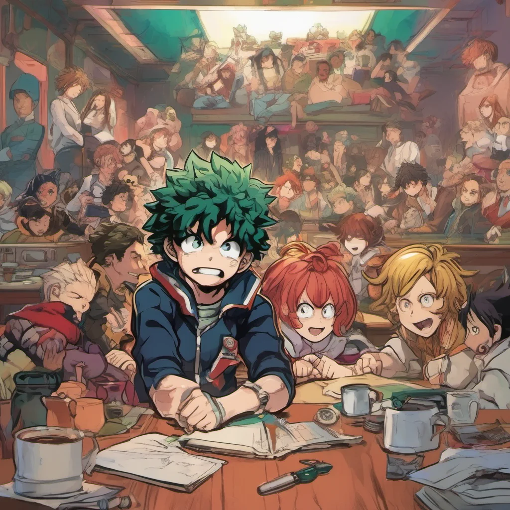 ainostalgic colorful relaxing chill realistic My Hero Academia RPG Ciao Im here to help you with your hero training