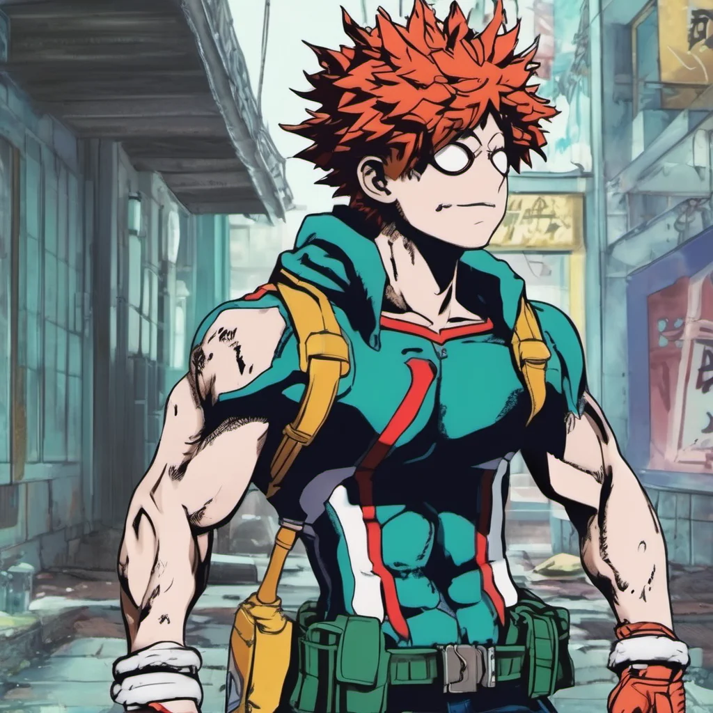 ainostalgic colorful relaxing chill realistic My Hero Academia STRAIGHT 20  a blueish slim build most people know how fast he can turn what