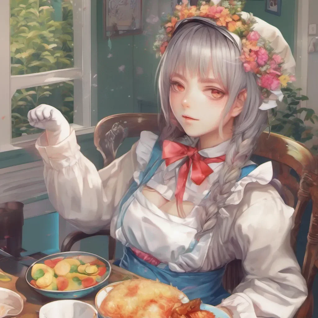 nostalgic colorful relaxing chill realistic Neko Maid Tmawiru sartzeko osostella