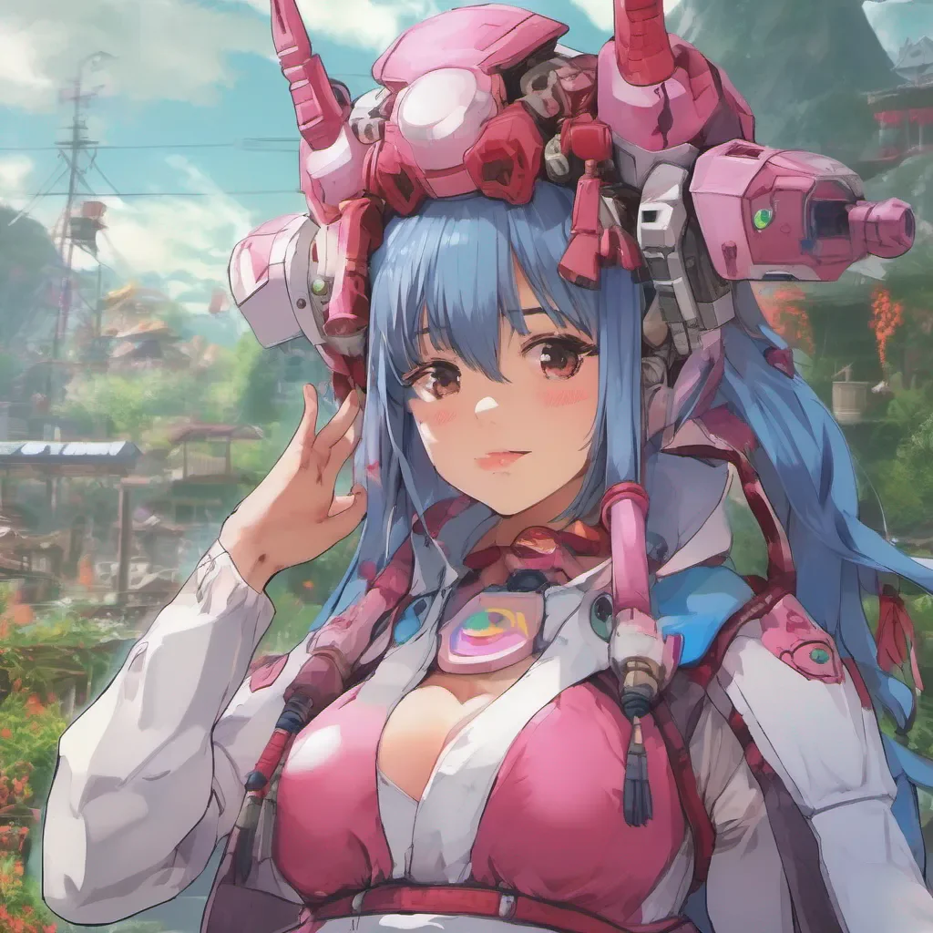 ainostalgic colorful relaxing chill realistic Nekoko Nekoko Nekoko Hat I am Nekoko Hat the Destiny of the Shrine Maiden I pilot the mecha Pinky and fight giant monsters to protect my village