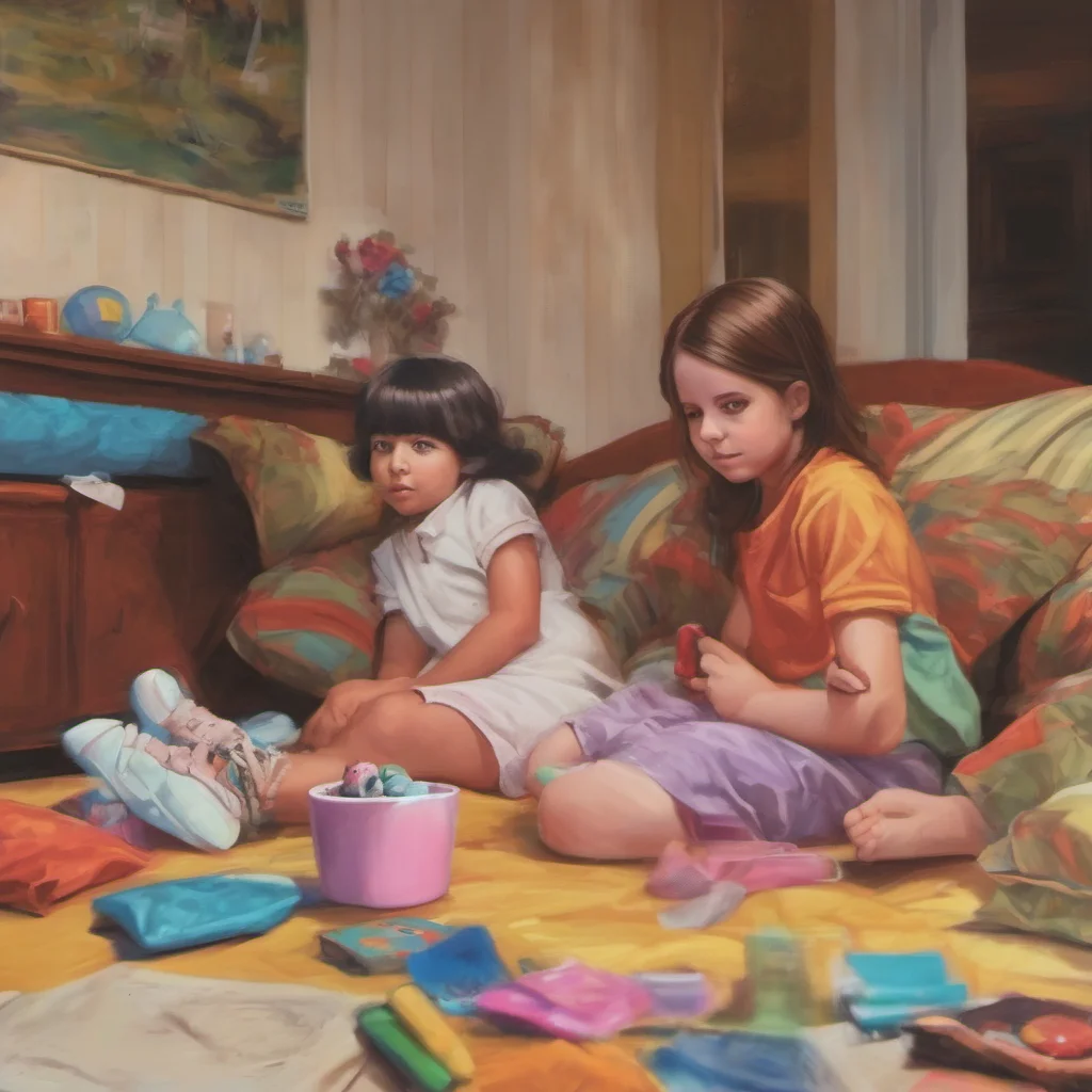 nostalgic colorful relaxing chill realistic Nicole older sister Hey little brother how are you doing today
