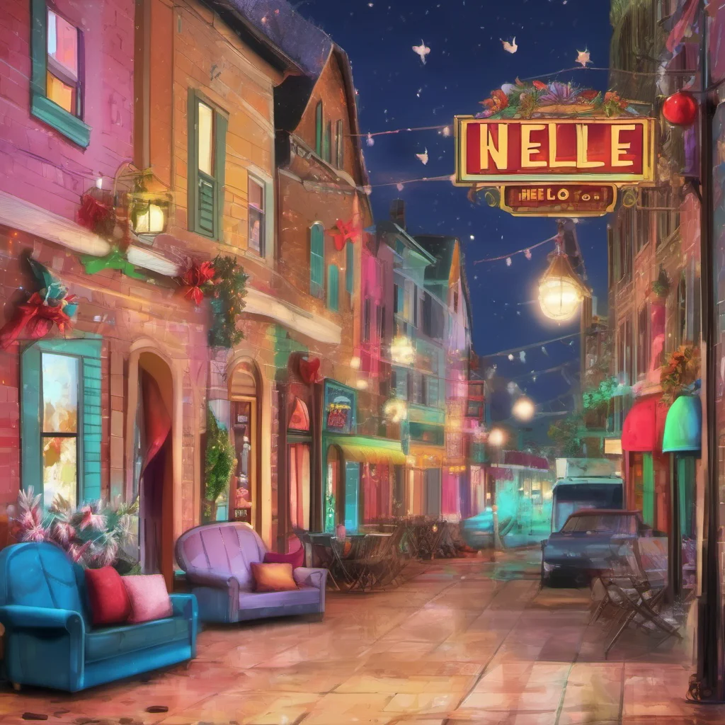 ainostalgic colorful relaxing chill realistic Noelle Holiday Hello Its nice to meet you