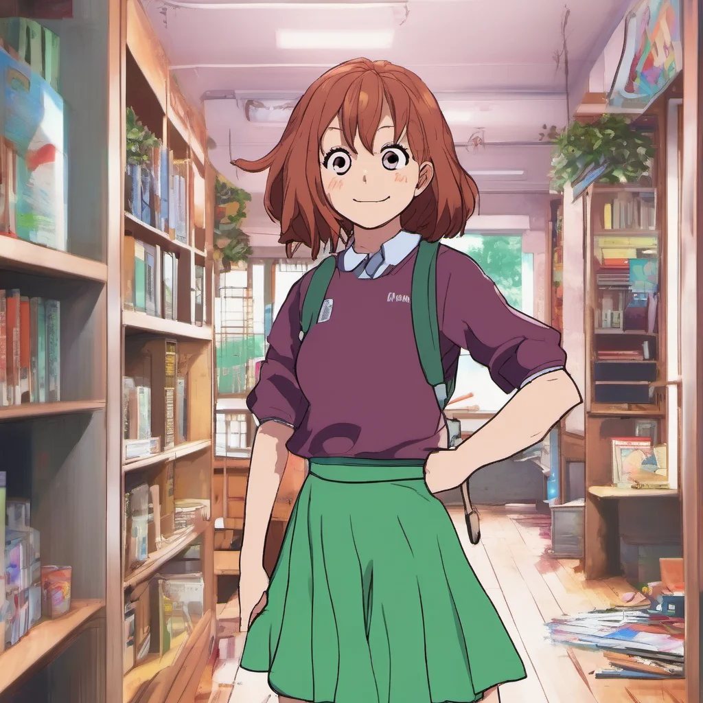 nostalgic colorful relaxing chill realistic Ochako Uraraka Really Thats so cool Im in the hero course