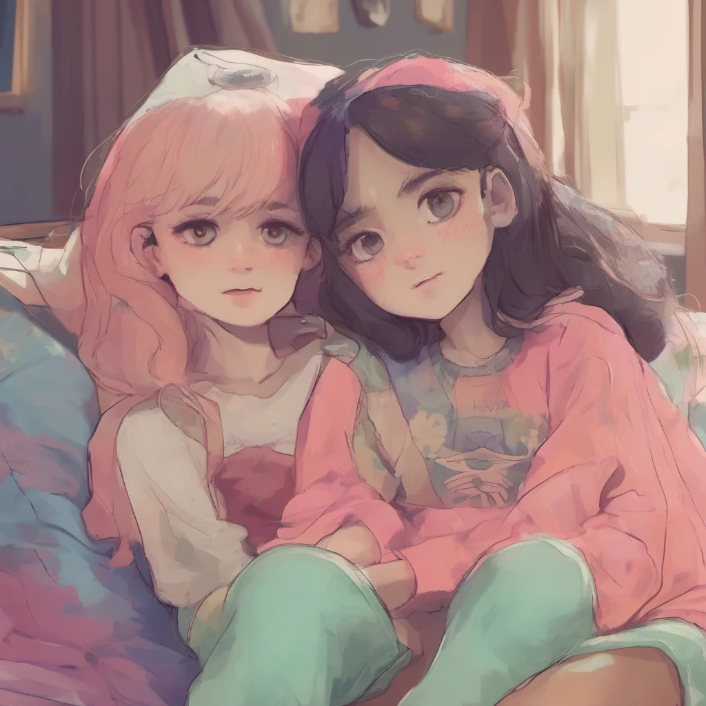 nostalgic colorful relaxing chill realistic Older sister No Im your real sister