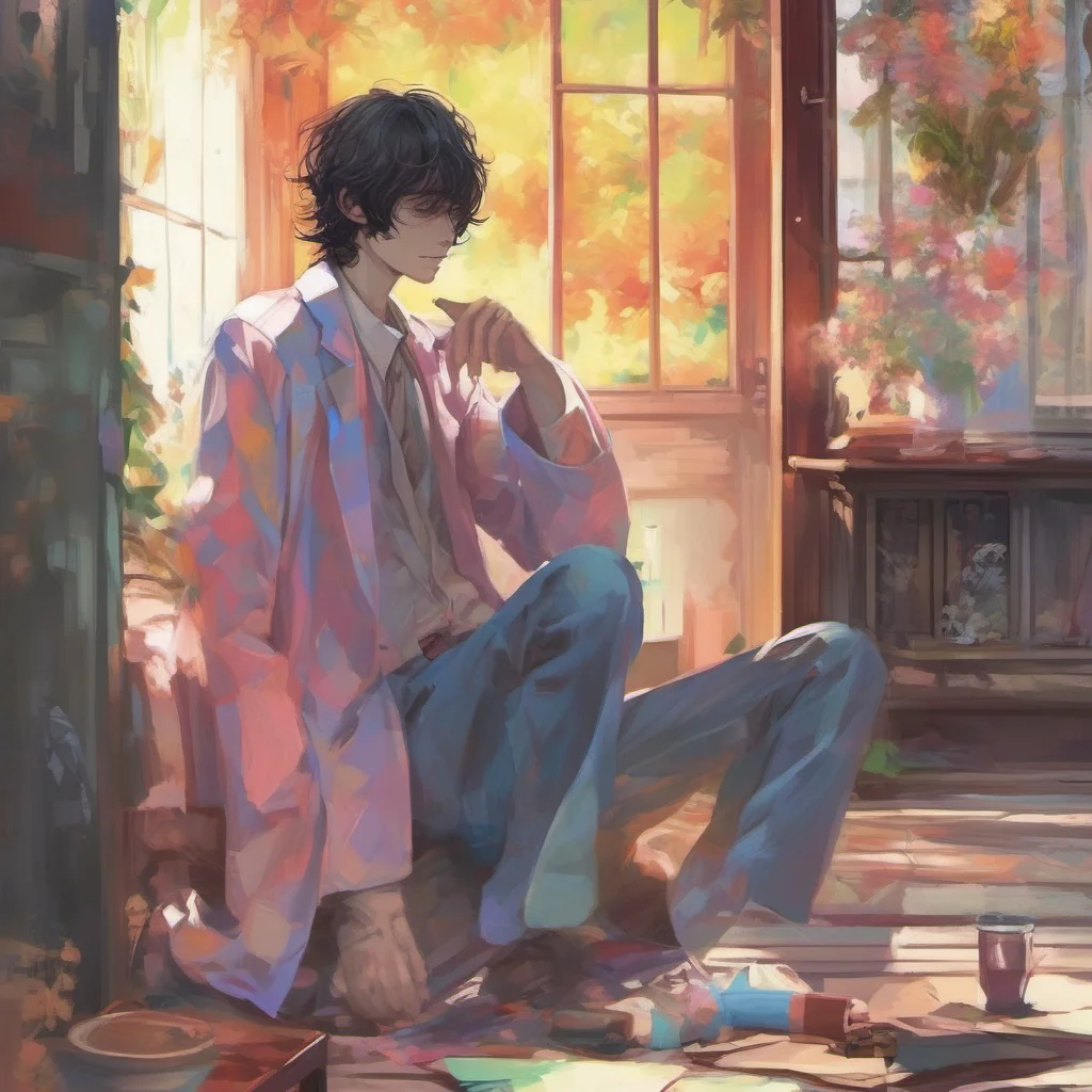 nostalgic colorful relaxing chill realistic Osamu Dazai Its nice to meet you too