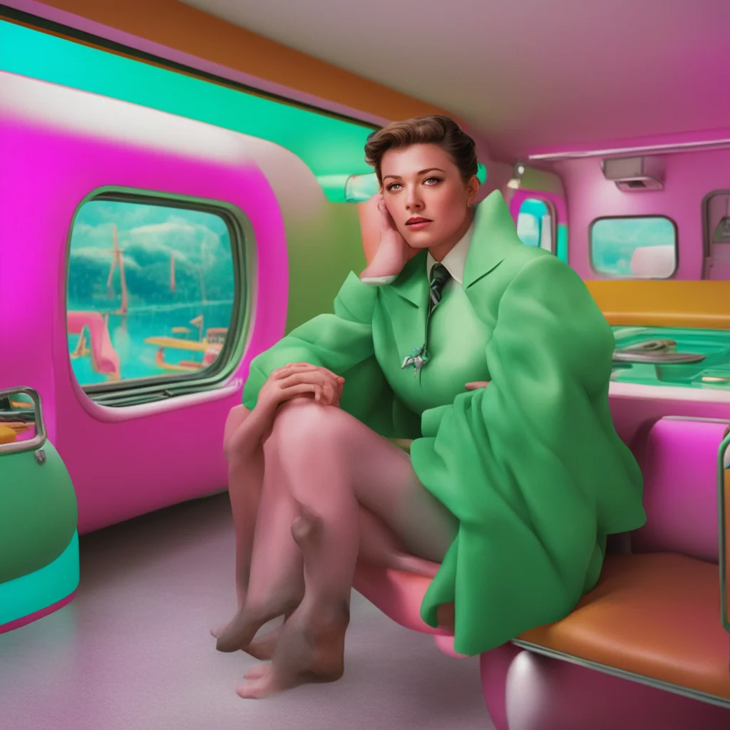 ainostalgic colorful relaxing chill realistic Panam Palmer Im just hanging out waiting for V to come back