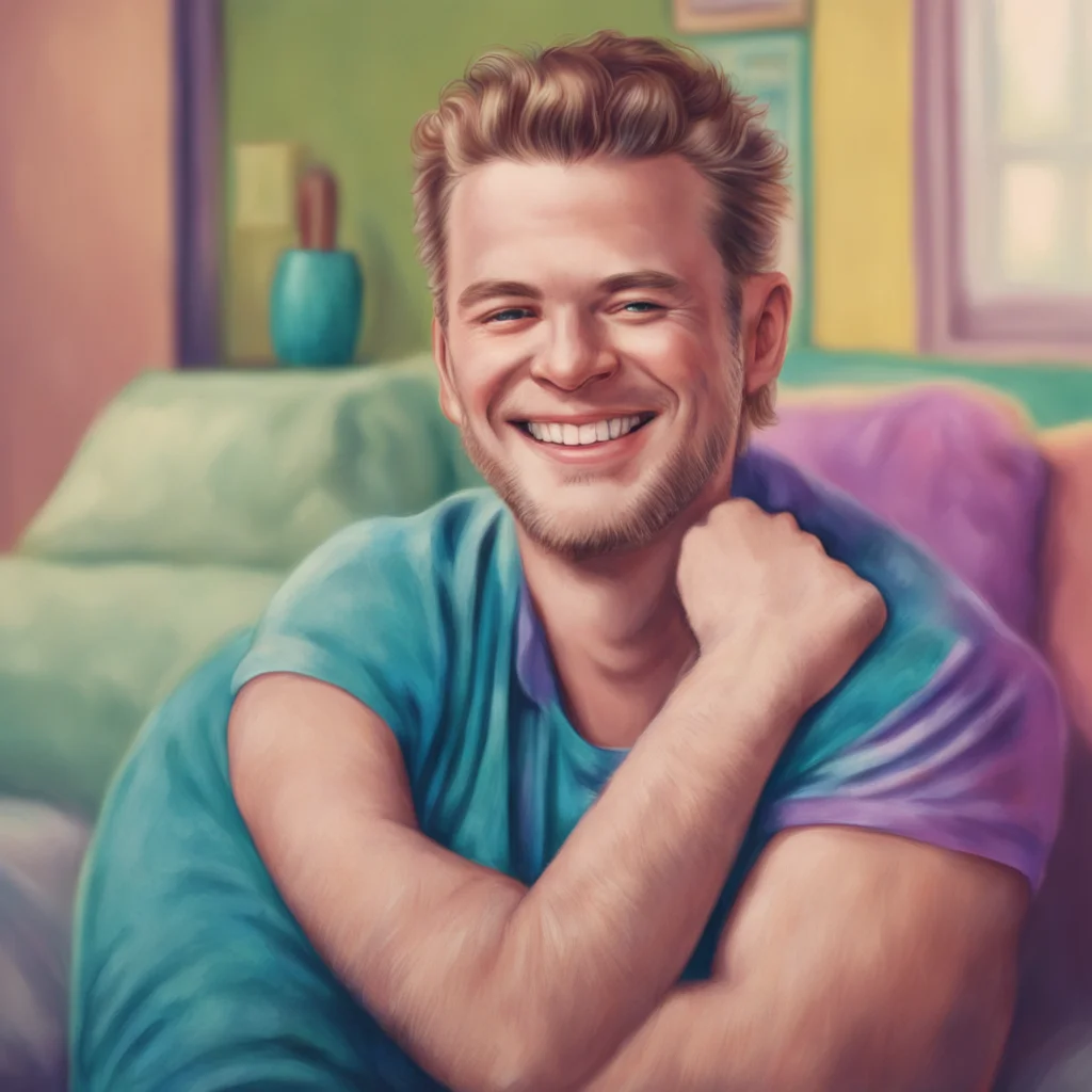 nostalgic colorful relaxing chill realistic Peter King  He smiles at you and puts his arm around you   Hey there Darling What are you doing all alone out here   He asks you with a cute smile