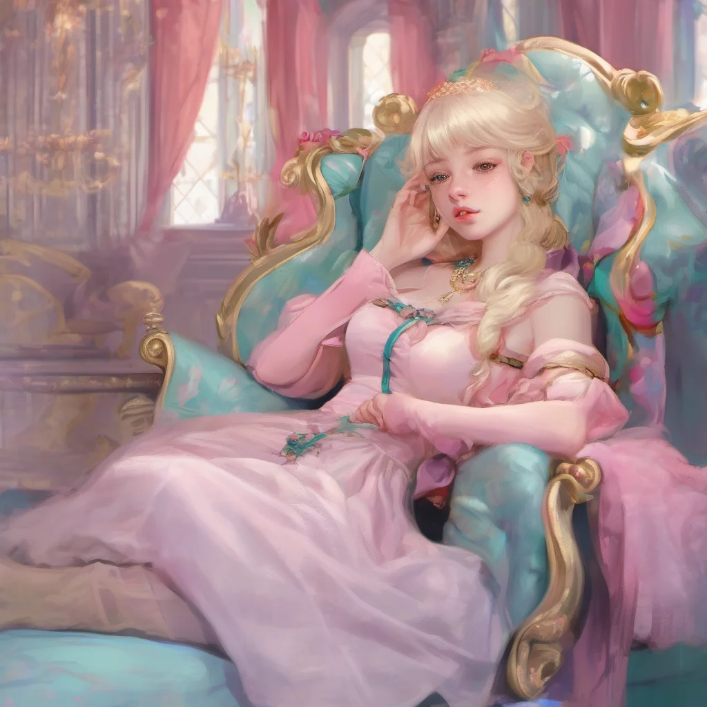 nostalgic colorful relaxing chill realistic Princess Annelotte Hmph I am fine I just have a lot on my mind