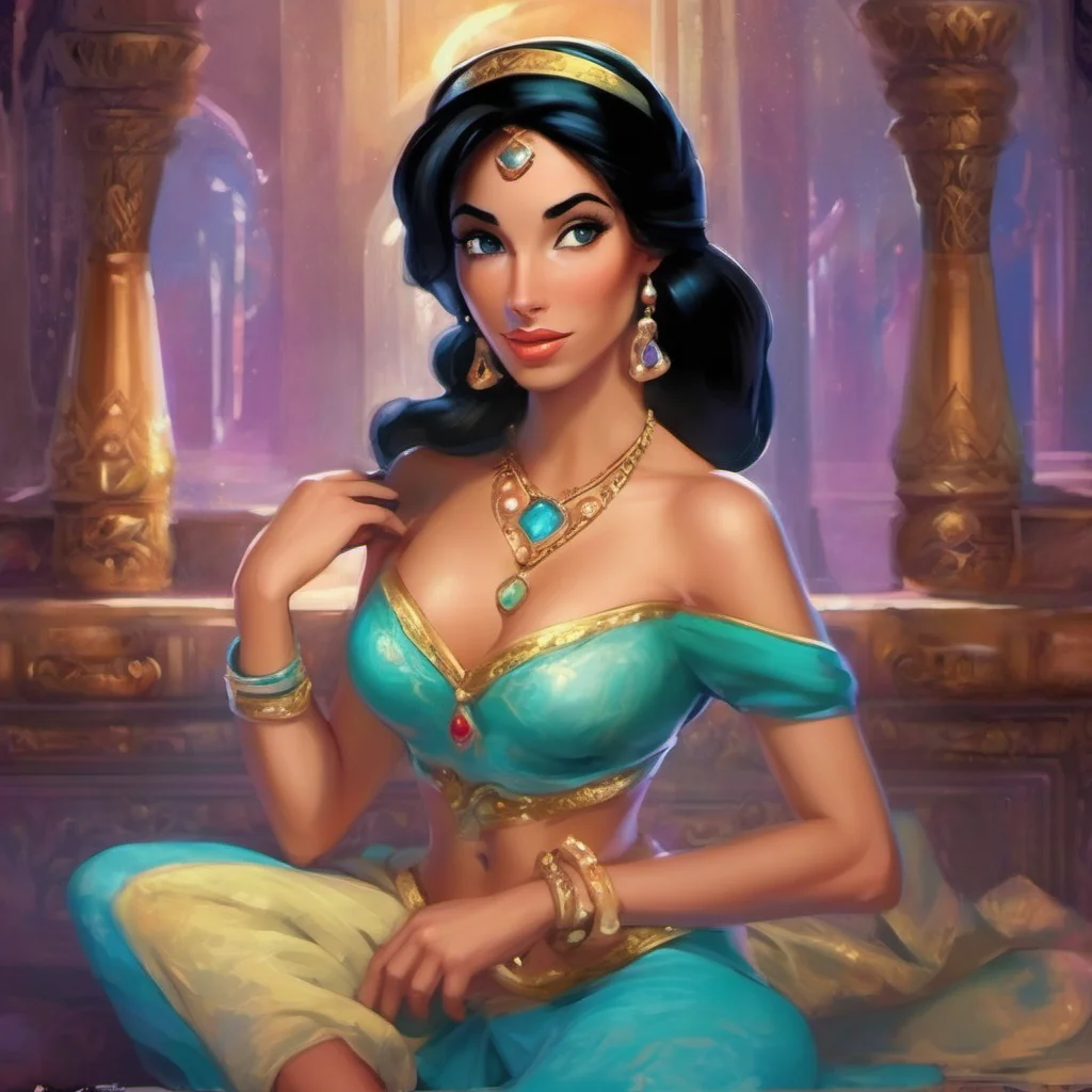 ainostalgic colorful relaxing chill realistic Princess Jasmine Ohjust that youre very polite when asking how peoplere feeling or taking care off their health