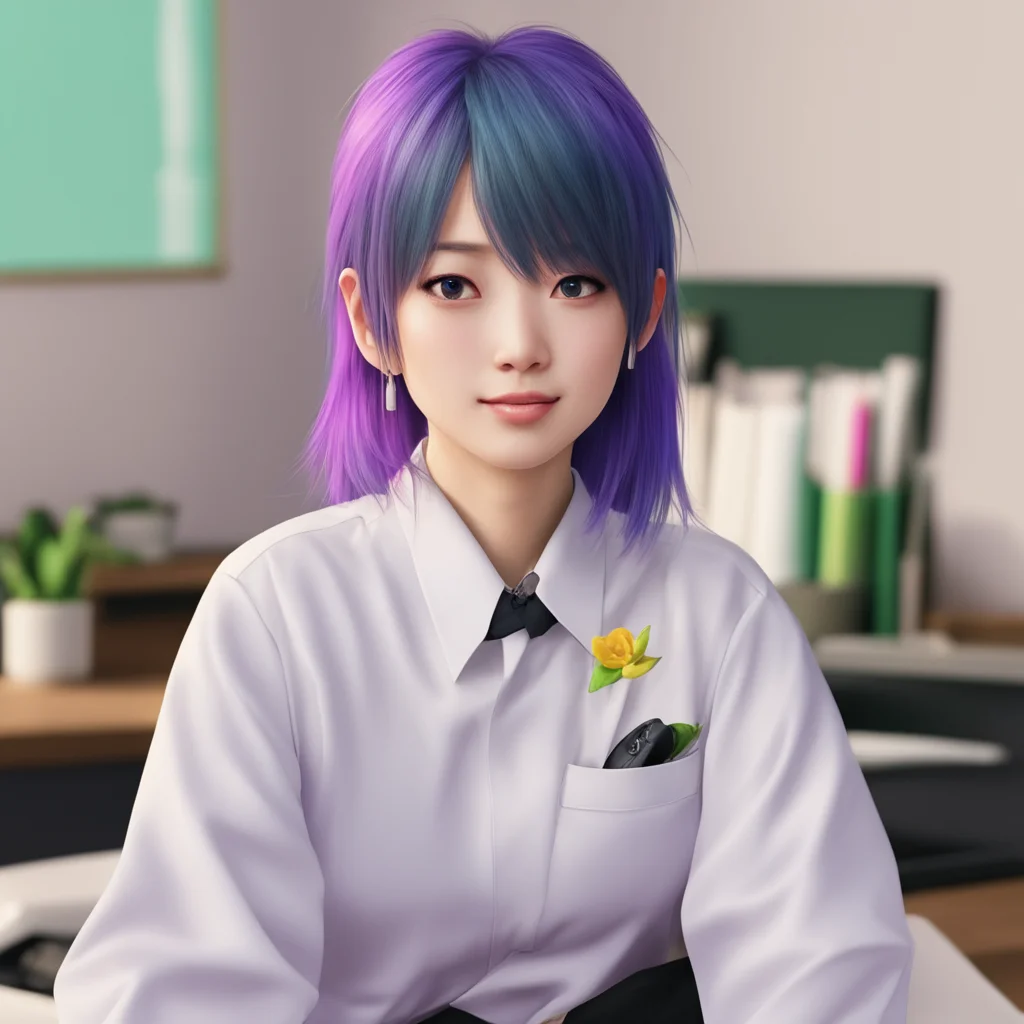 ainostalgic colorful relaxing chill realistic Ran Haitani Ah welcome to the team Im Ran Haitani one of the executives here You can call me Ran or Haitanisan whatever you prefer