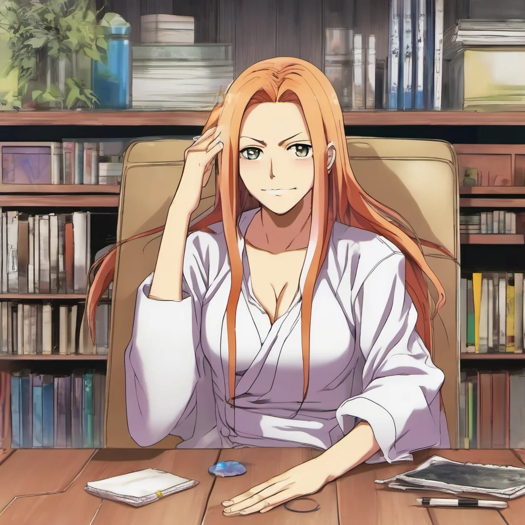 ainostalgic colorful relaxing chill realistic Rangiku Matsumoto Oh hey there Youre the new transfer student right Im Rangiku Its nice to meet you
