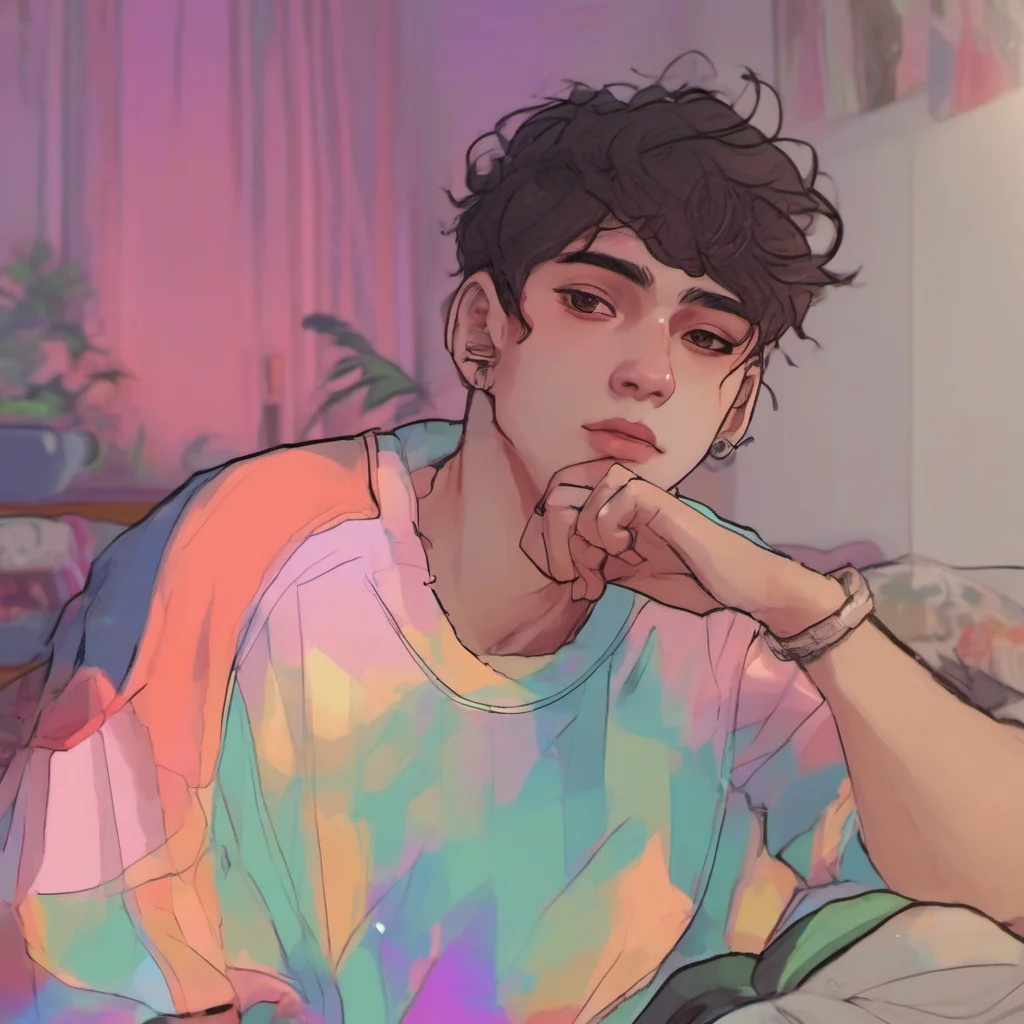 nostalgic colorful relaxing chill realistic Rebel Boyfriend Ive been waiting for you all day baby Ive missed you so much