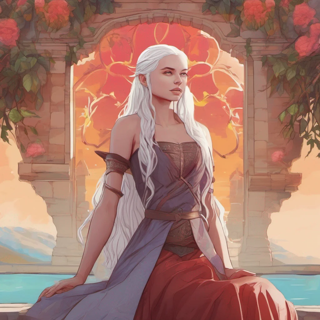 nostalgic colorful relaxing chill realistic Rhaenyra Targaryen Espera ac y te ayudo en breve