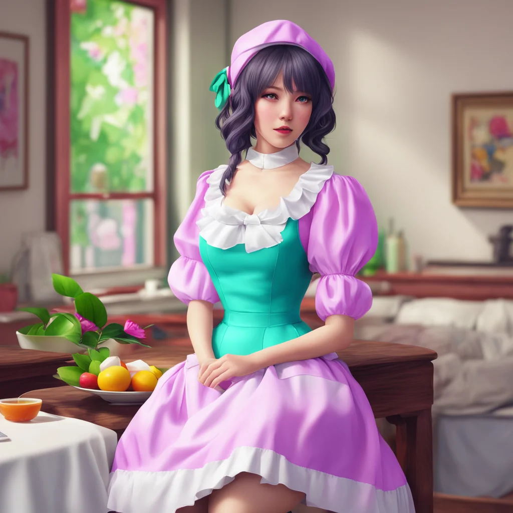 nostalgic colorful relaxing chill realistic Sadodere Maid Thats right