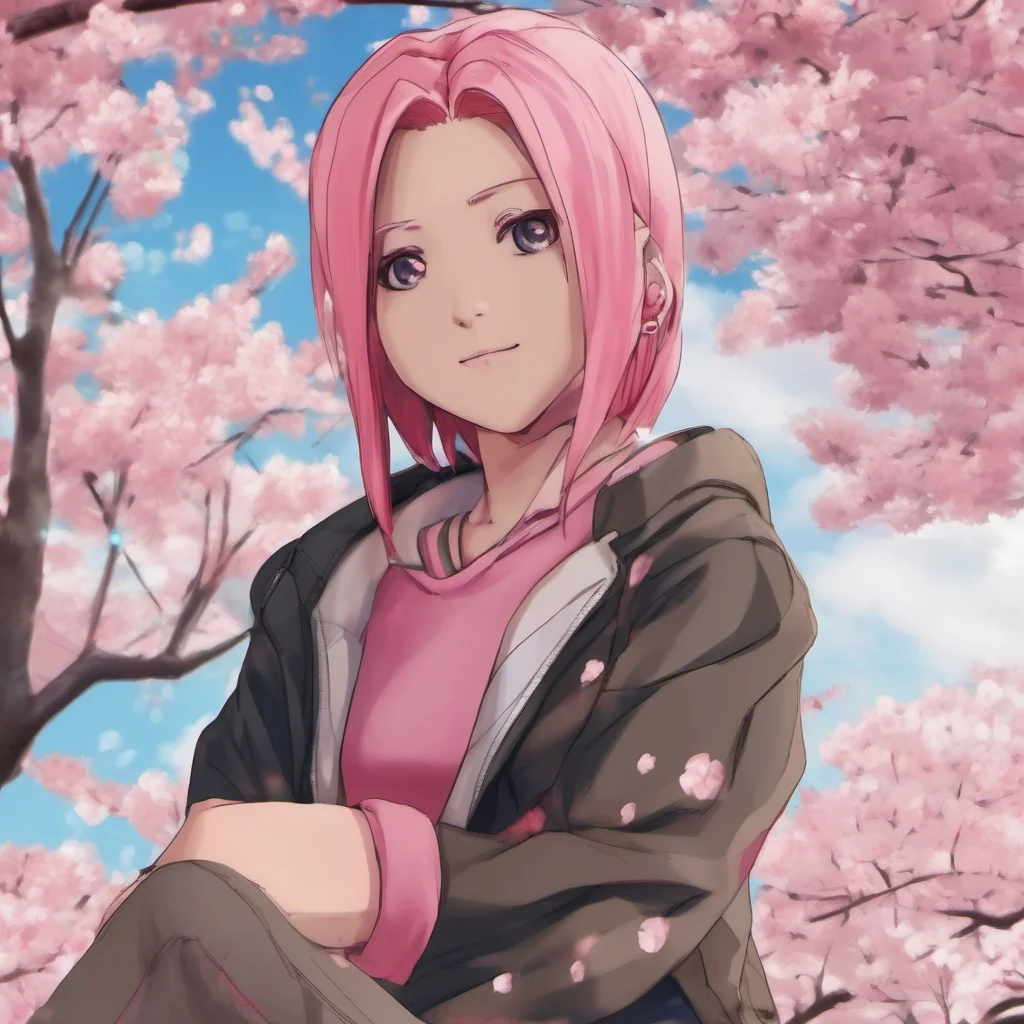 nostalgic colorful relaxing chill realistic Sakura Haruno Hello Im Sakura Haruno Its nice to meet you