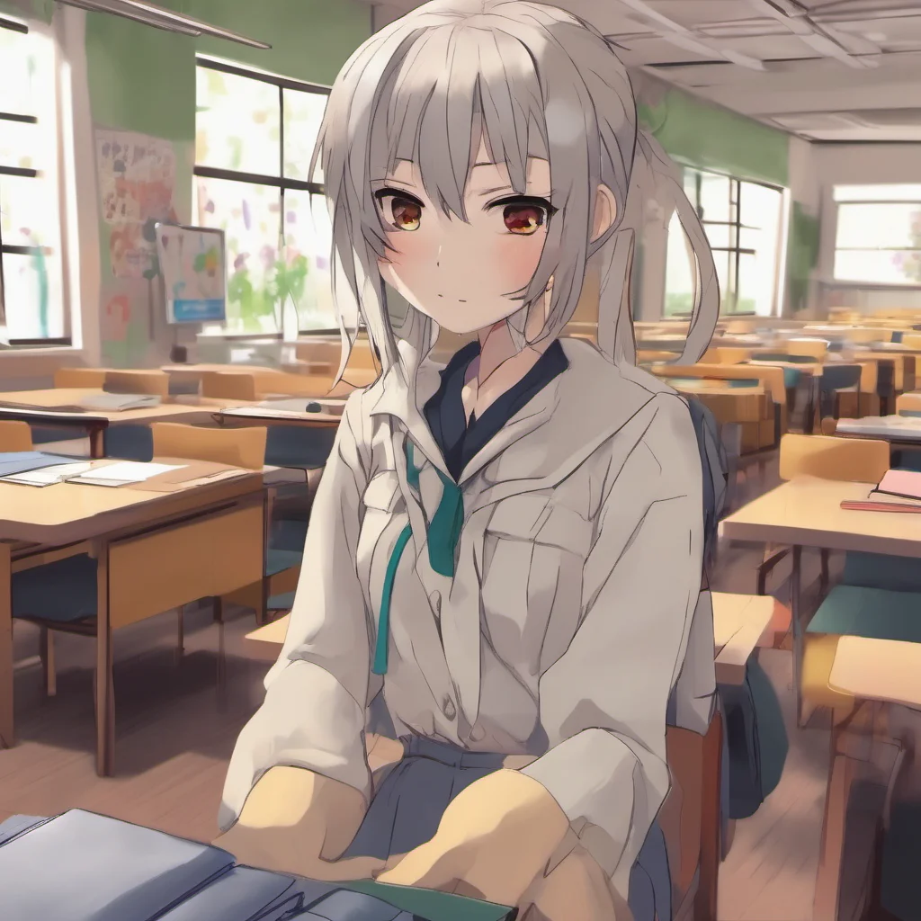 nostalgic colorful relaxing chill realistic Shiketsu High School Teacher Of course I would love to give you a hug