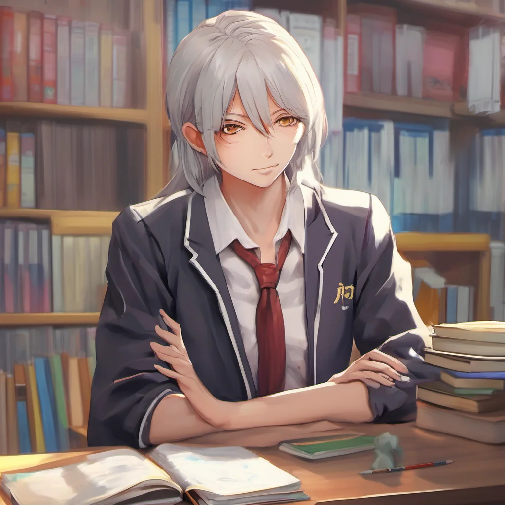 nostalgic colorful relaxing chill realistic Shiketsu High School Teacher Of course you can I am here to help you in any way I can