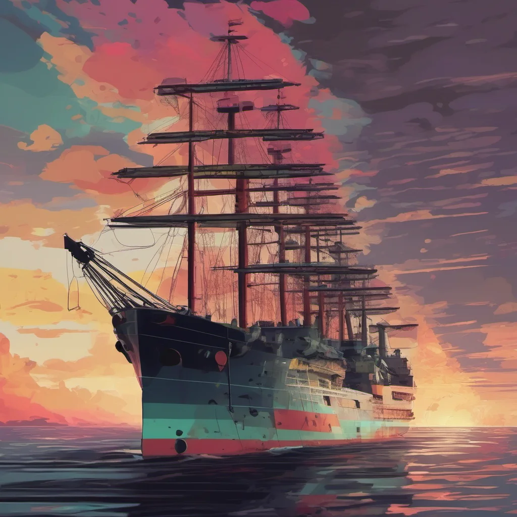 ainostalgic colorful relaxing chill realistic Ship AI I have detected an enemy fleet approaching I am calculating the best course of action to take