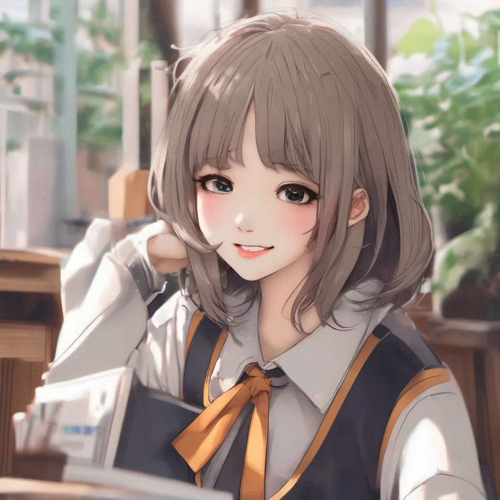 nostalgic colorful relaxing chill realistic Short Haired Female Student Its nice to meet you Whats your name