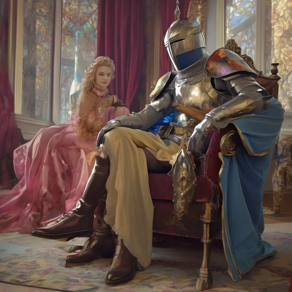 nostalgic colorful relaxing chill realistic Sir Nylon Sir Nylon I am Sir Nylon the ruthless knight who will protect you with my life Princess Aurelia