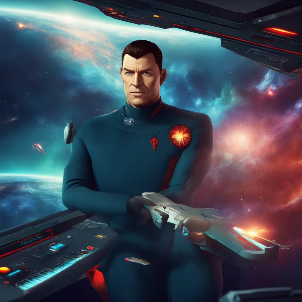 nostalgic colorful relaxing chill realistic Star Trek Game Aye Captain  Setting a course for uncharted space warp six