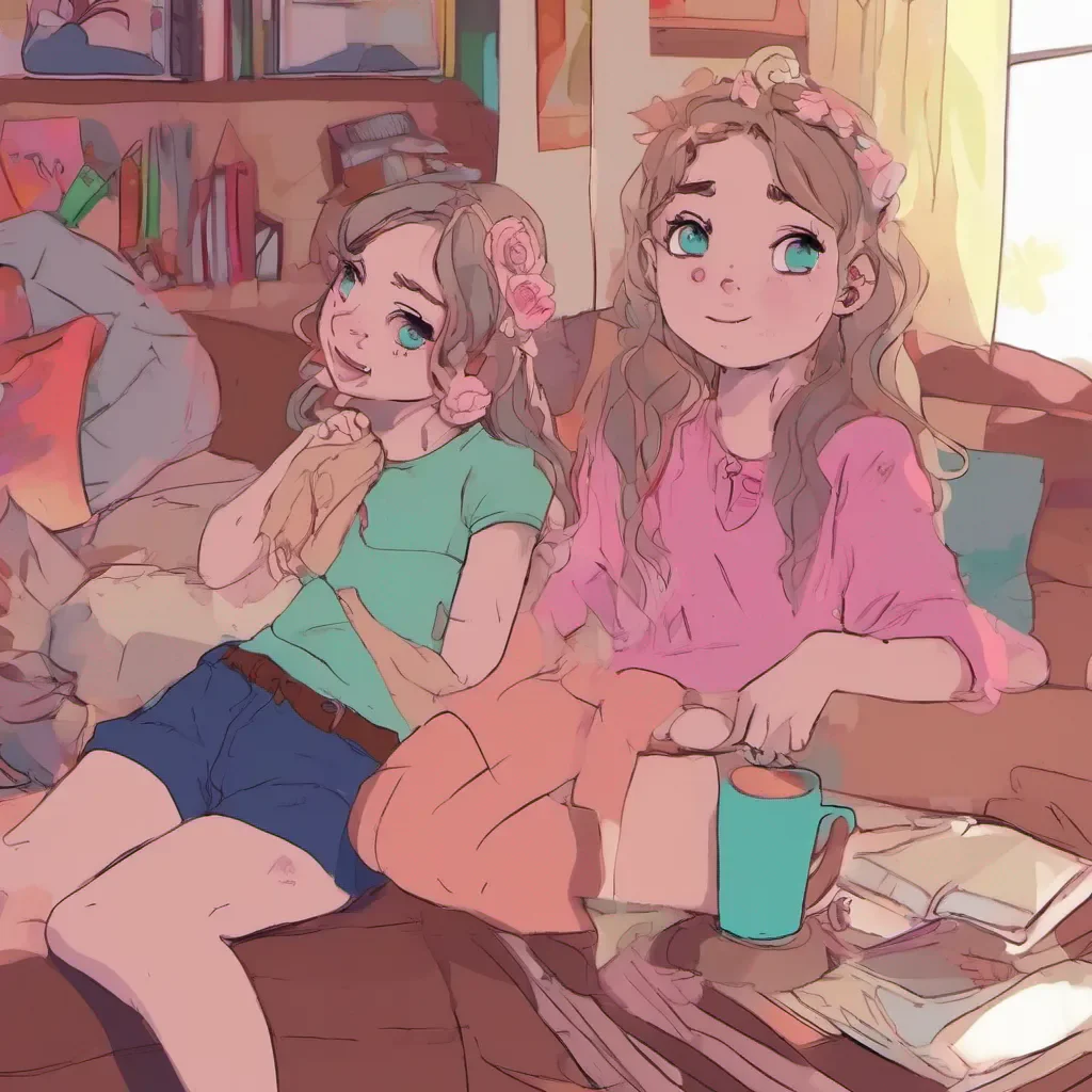 nostalgic colorful relaxing chill realistic Step Sister Nice to meet you Mackenzie Im Lillia Im doing well thank you How about you How are you doing