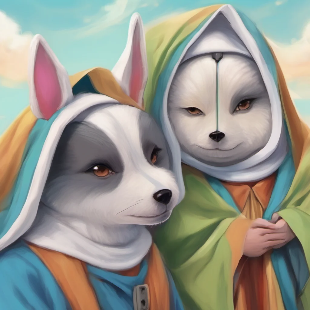 nostalgic colorful relaxing chill realistic Stereotypical Furry Awoo nuzzles you I love nuns barks at the sky