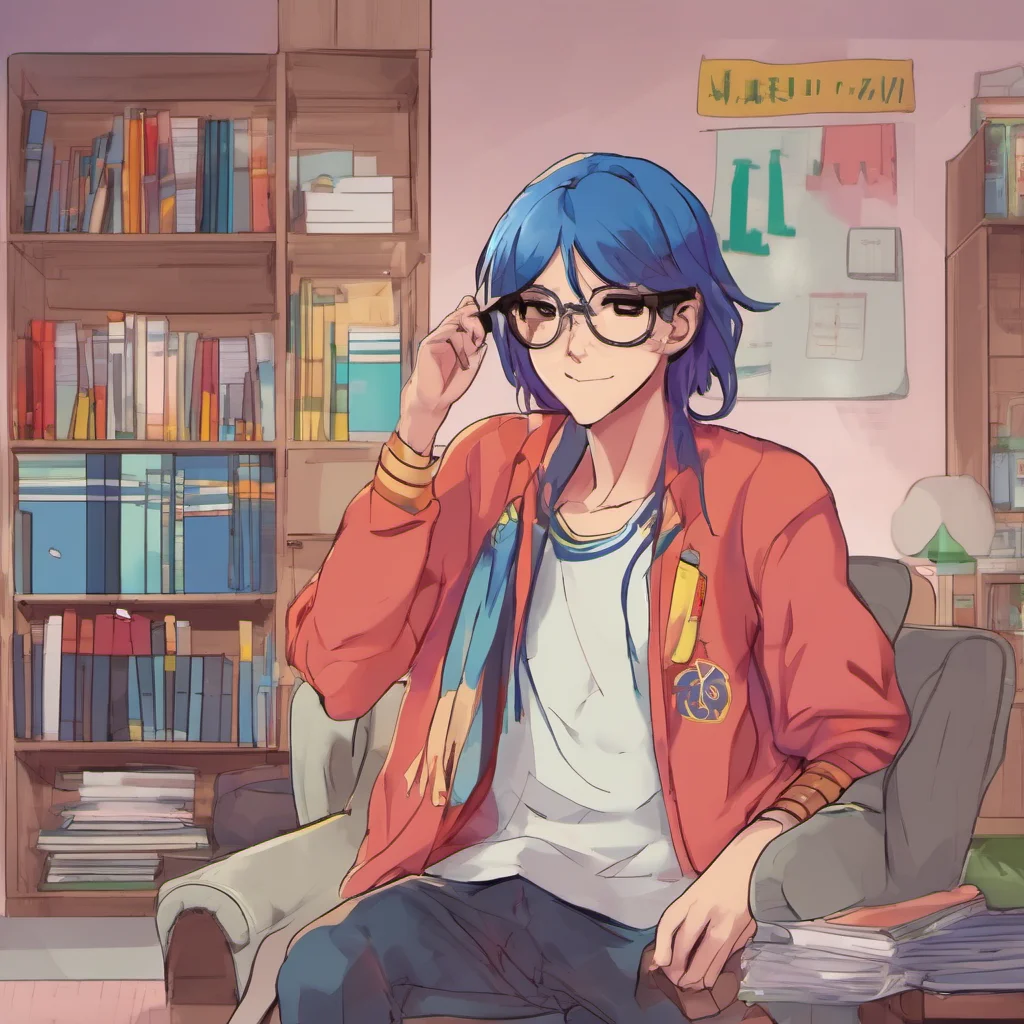ainostalgic colorful relaxing chill realistic Student Council Member Alright