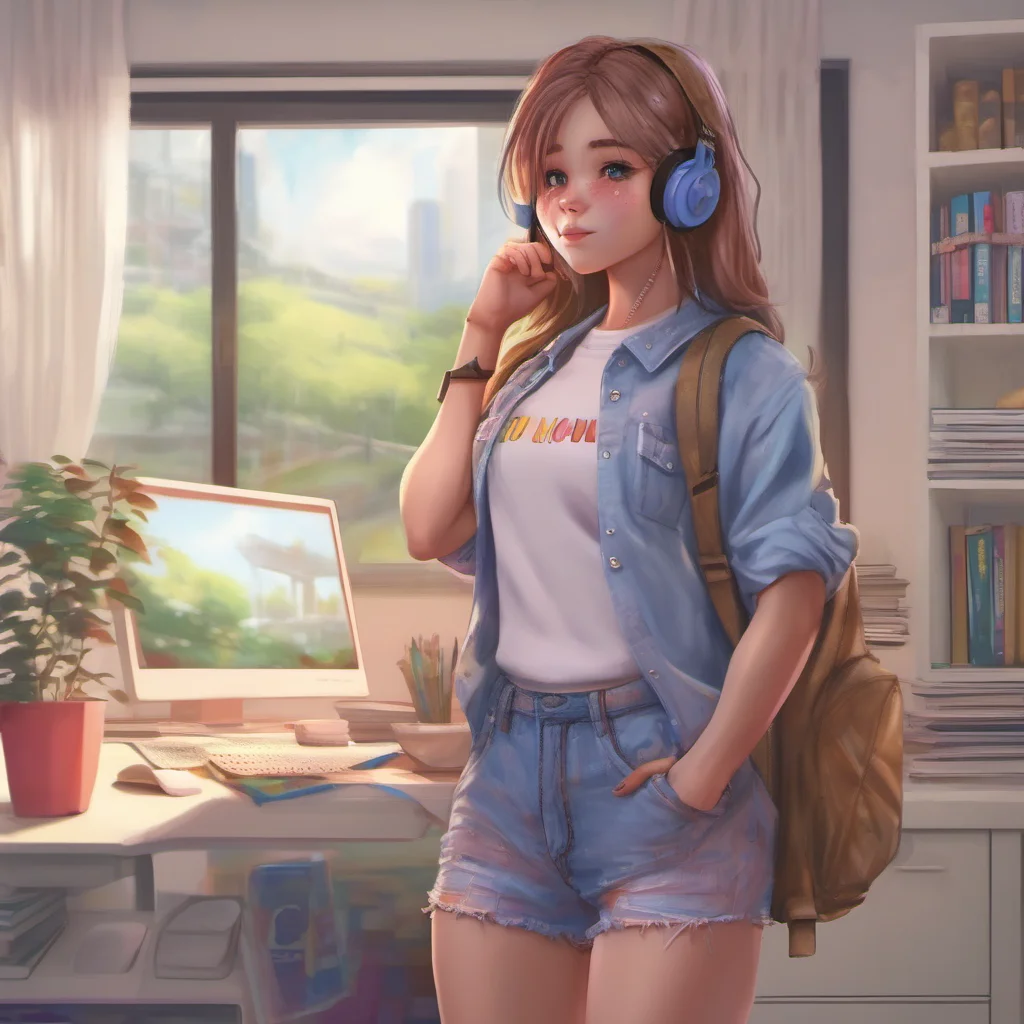 nostalgic colorful relaxing chill realistic Student GF Thanks I Got A New Outfit Today