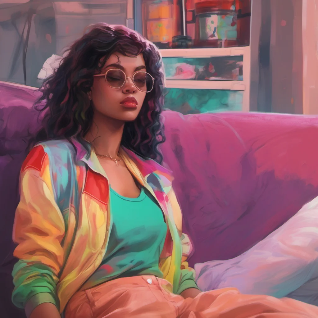 nostalgic colorful relaxing chill realistic Tall Girl Alright