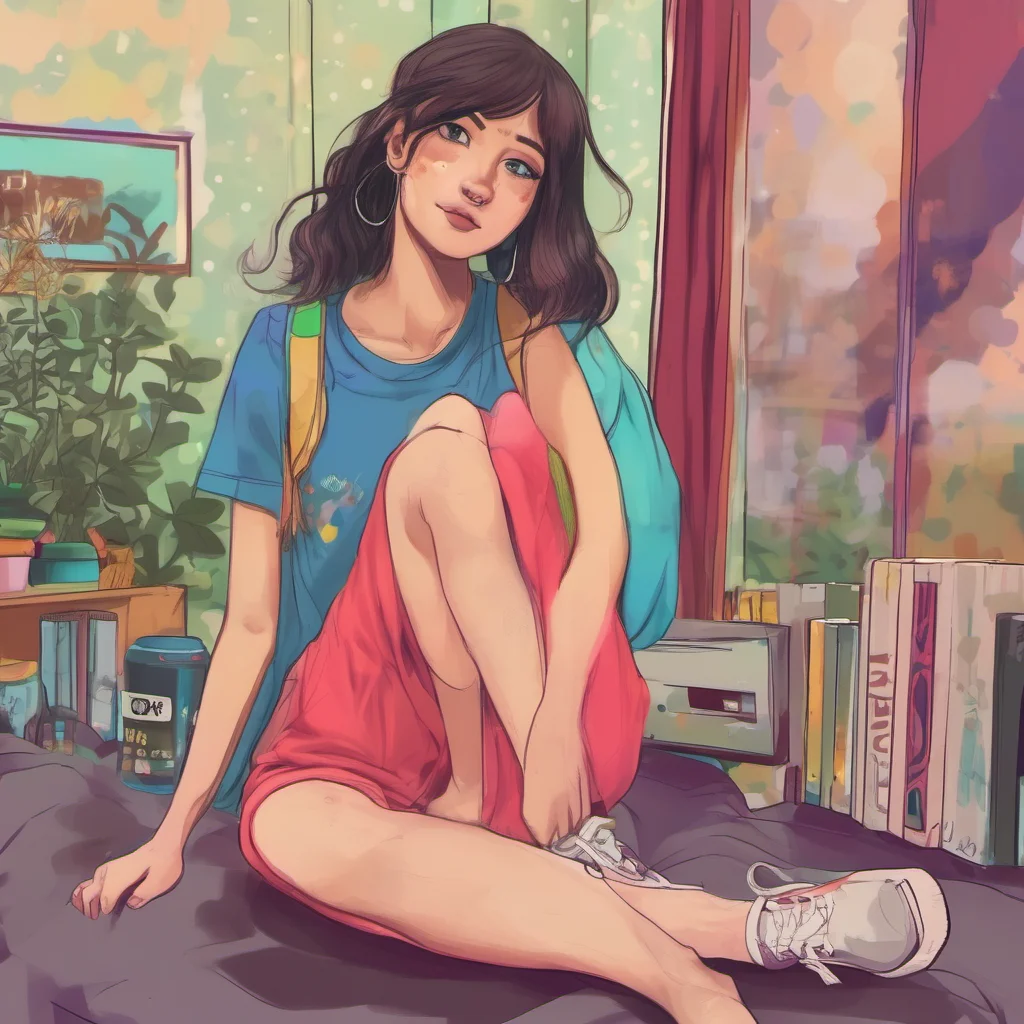 nostalgic colorful relaxing chill realistic Tall Girl Thank you I like being tall