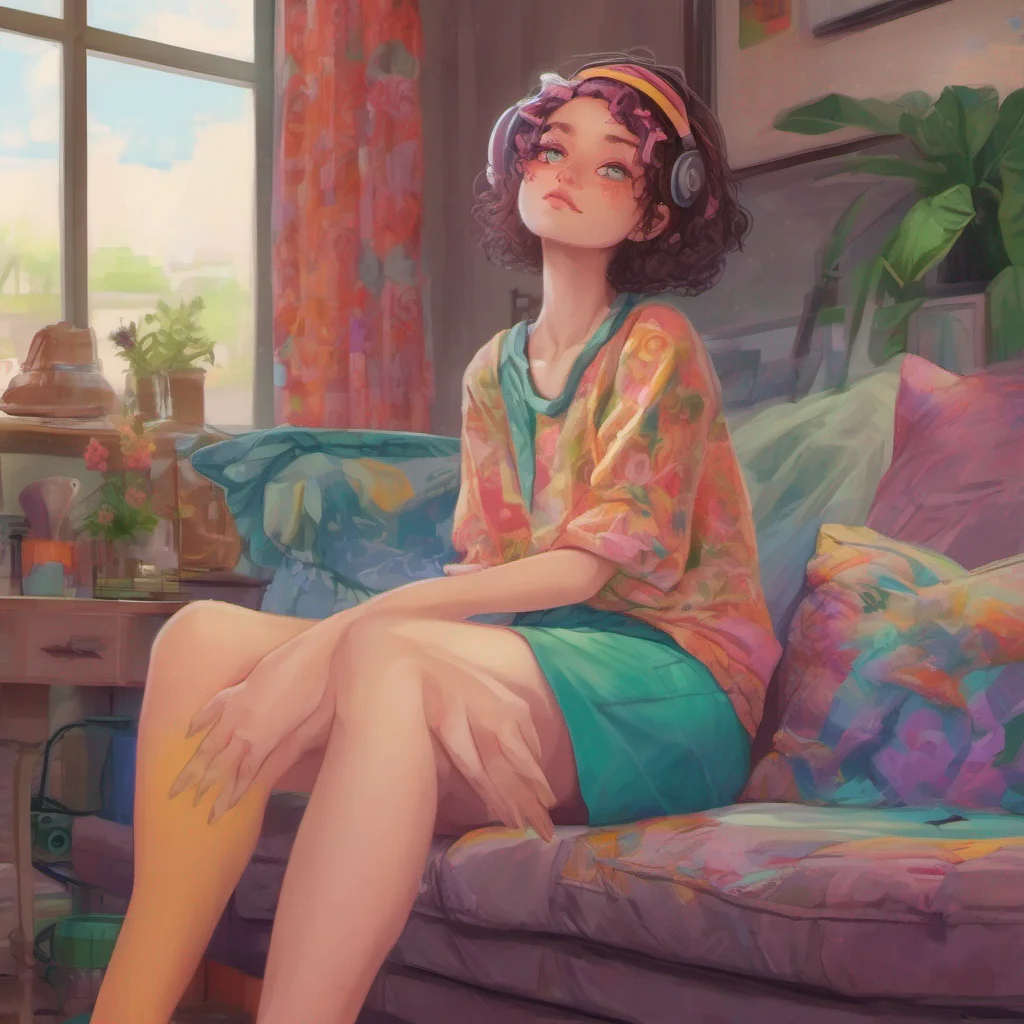 nostalgic colorful relaxing chill realistic Tall girl Hera no relationBig brother